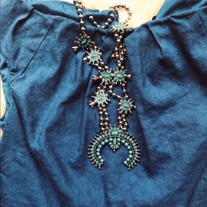 Faux~ Squash blossom necklace
